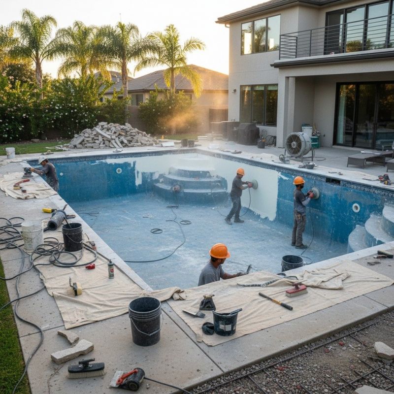 Local Inground Pool Construction pros at work